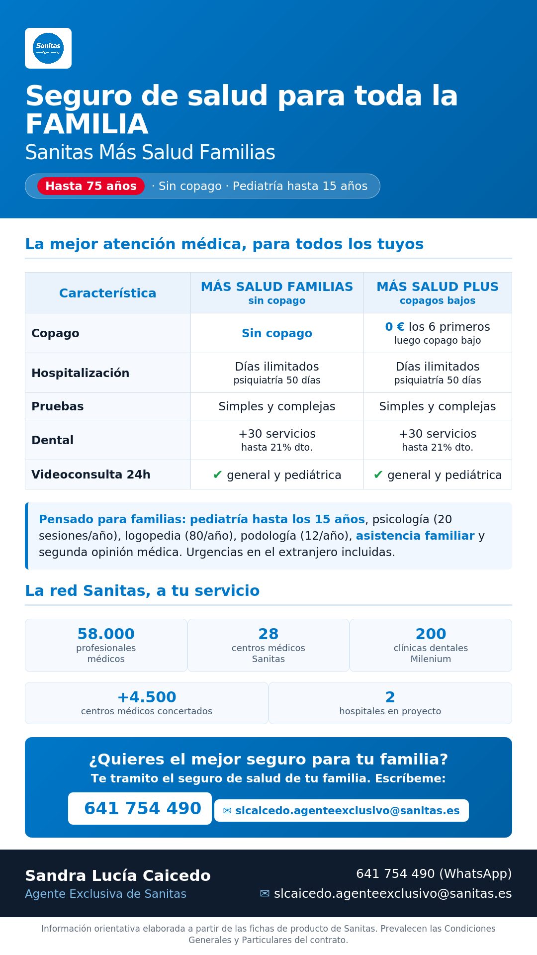 Seguro de salud para familias